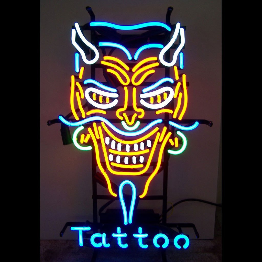Tattoo Devil Neon Sign